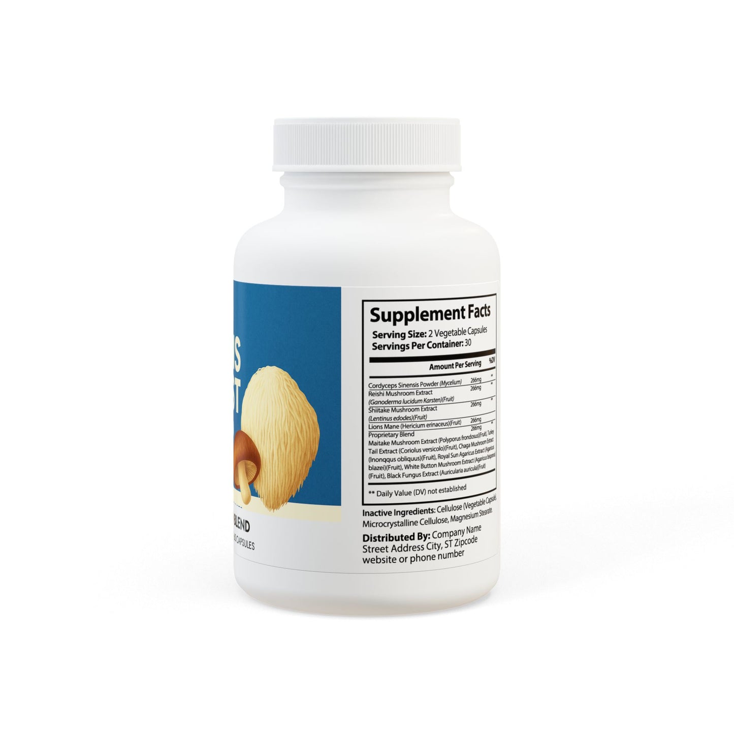 Mushroom Blend Supplement (60 Capsules)